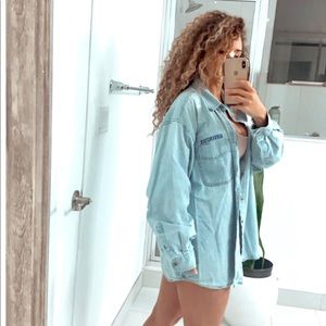 Oversized boyfriend shirt denim vintage